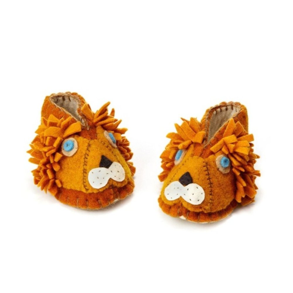 Zooties Lion Infant Shoes - 0-12 Months